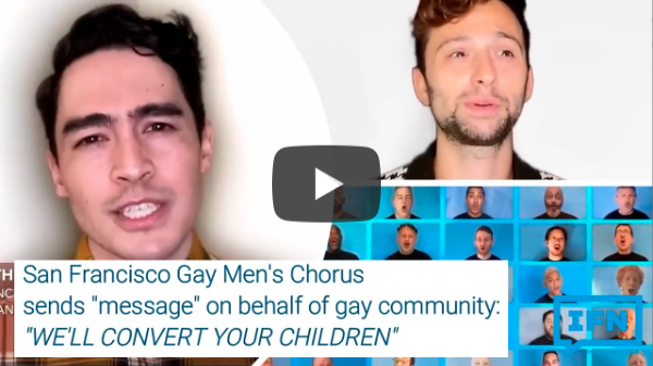 San Francisco Gay Men's Chorus declares, "We'll convert your children."